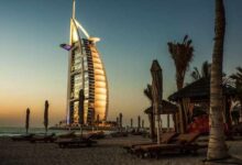 HD wallpaper: Burj Al Arab, Dubai, hotel, sea, sunset, sky, burj-al ...